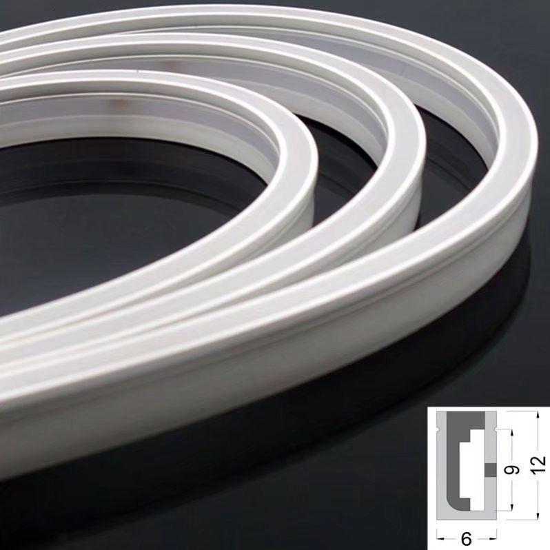 A curvatura flexível clara de néon conduzida do lado de IP65 IP67 ilumina de néon da decoração do silicone conduzido 0612 10W 24V nenhum ponto que ilumina SMD2835