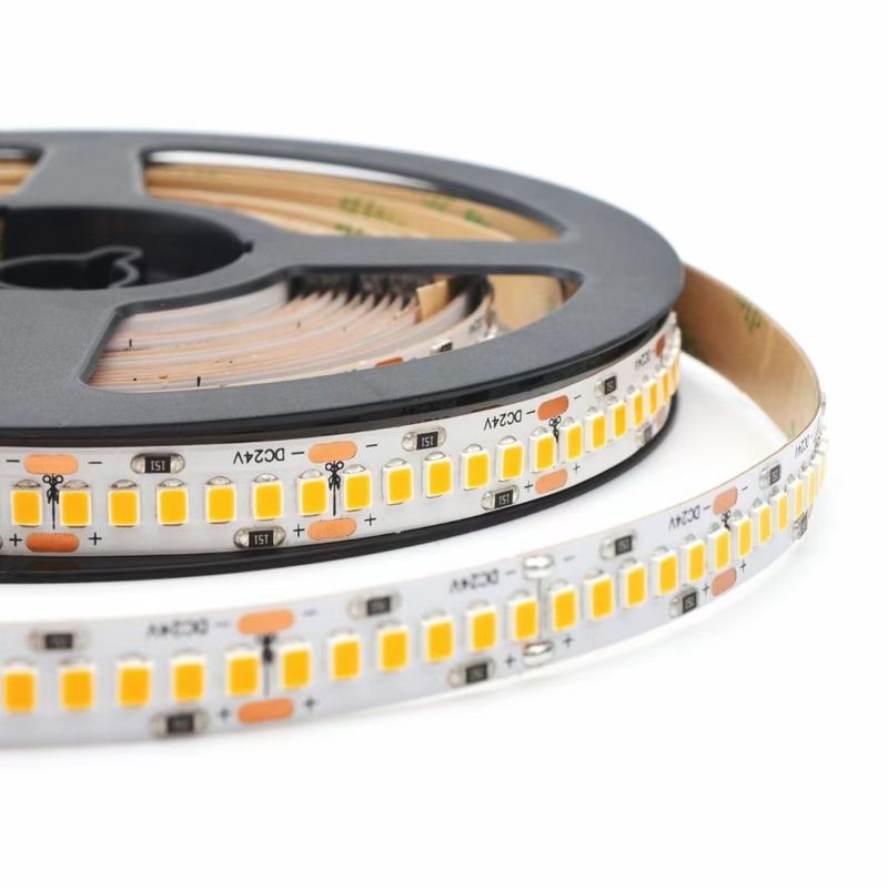 3000K 4000K 6500K 12 água dupla esperta clara flexível de 2 cores das tiras 24V SMD2835 do diodo emissor de luz do volt consecutivamente