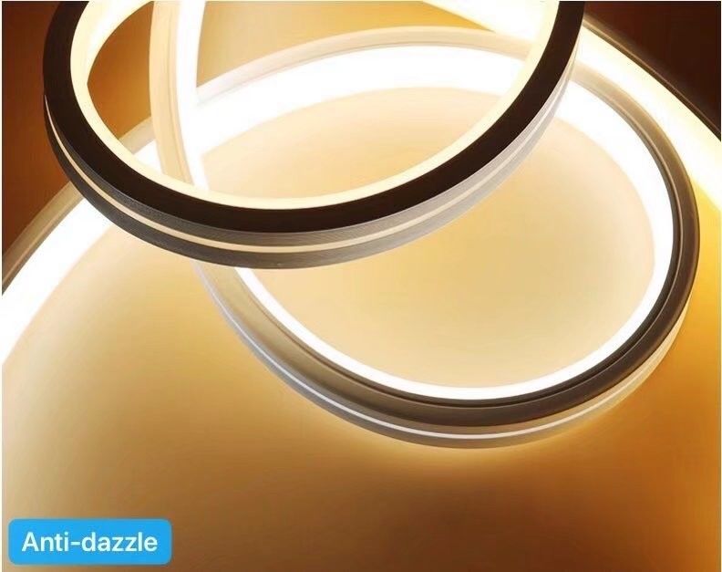 claro de néon conduzido nenhuma luz de tira interna clara spoting do flexibel do silicone da decoração 24V 12V