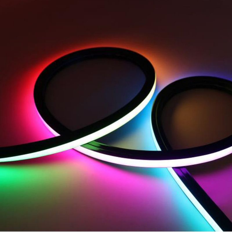 Decoração 1616 flexível de néon da casa do silicone 24V da luz de tira do diodo emissor de luz do RGB 12W
