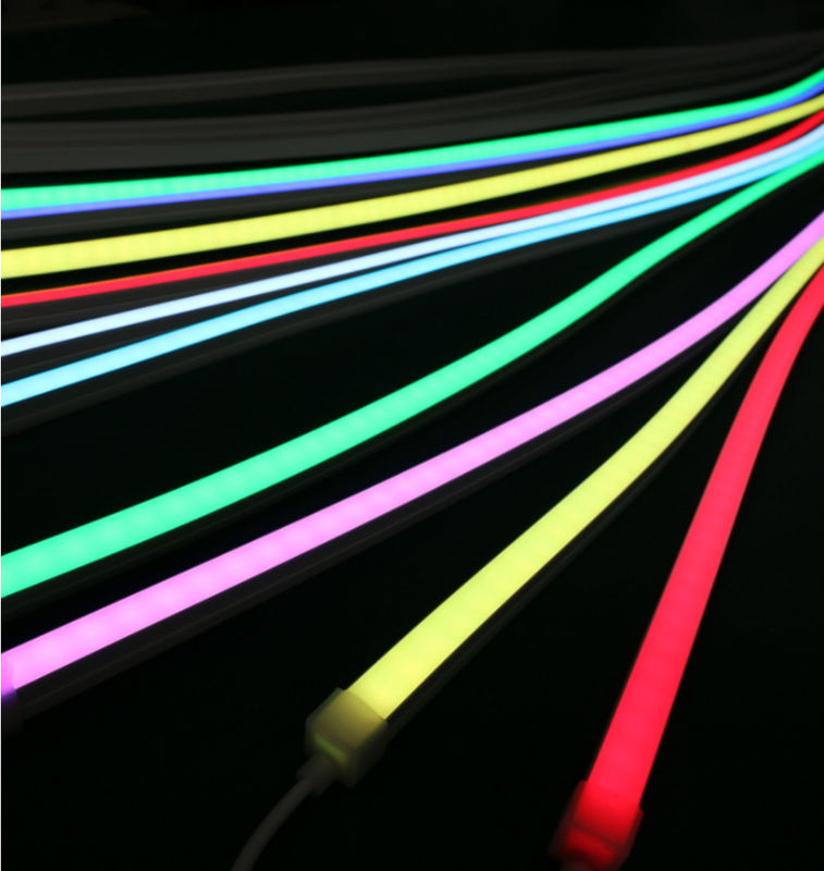 A curvatura de néon do lado superior de Flex Tube da luz da corda que ilumina o cabo flexível do silicone 24V conduziu a corda de néon