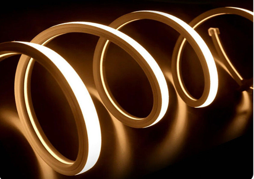 mudança flexível de néon da cor da luz de tira 24V do diodo emissor de luz 3000K 14W 1616 RGB