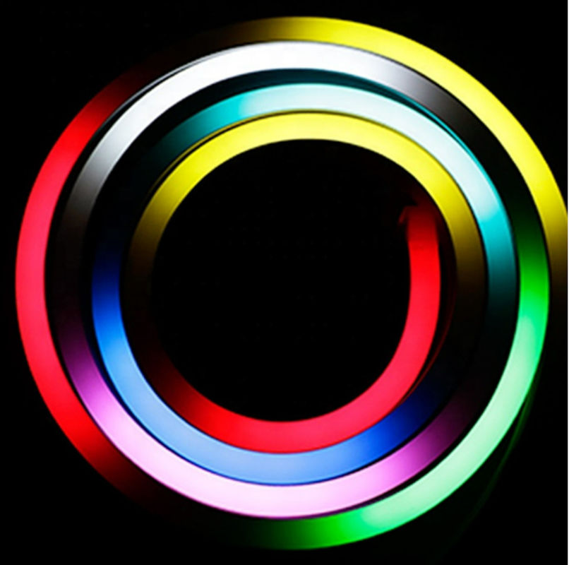 mudança flexível de néon da cor da luz de tira 24V do diodo emissor de luz 3000K 14W 1616 RGB