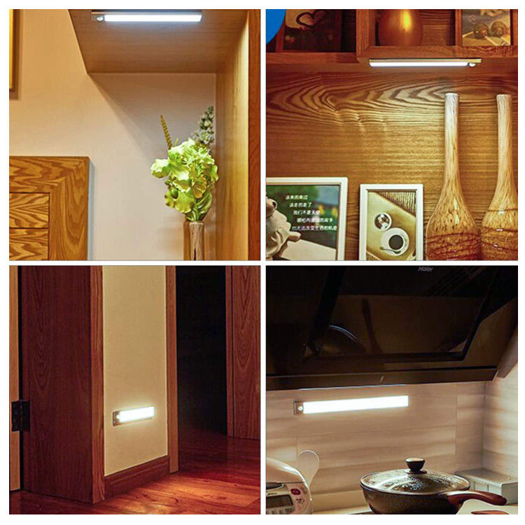Dimmable branco morno sob o interruptor de corrediça conduzido armário da temperatura de cor da iluminação de tira 3