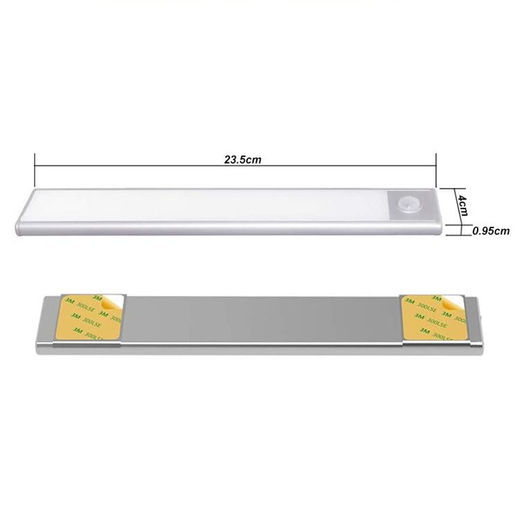 Dimmable branco morno sob o interruptor de corrediça conduzido armário da temperatura de cor da iluminação de tira 3