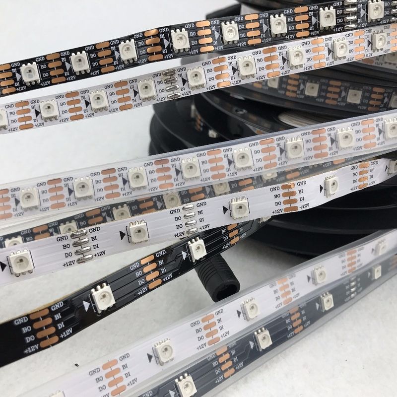 cores flexíveis da luz de tira multi SMD do diodo emissor de luz de 6W 8W 10W 12W 12V 5050 RGB 300 diodos emissores de luz