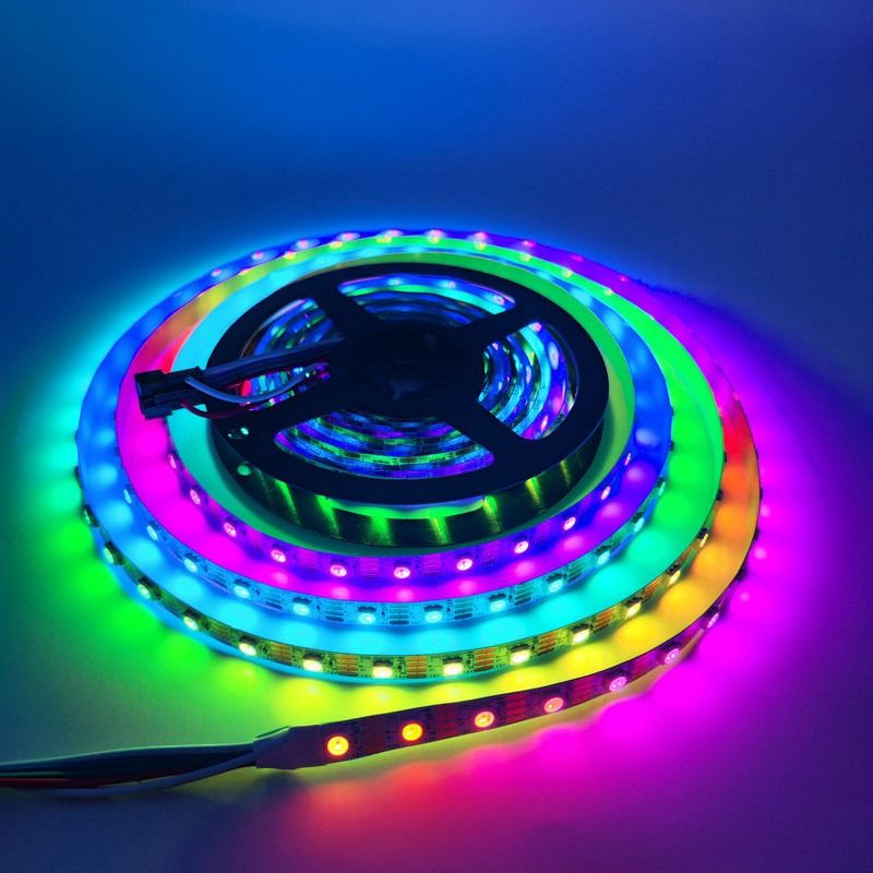 cores flexíveis da luz de tira multi SMD do diodo emissor de luz de 6W 8W 10W 12W 12V 5050 RGB 300 diodos emissores de luz