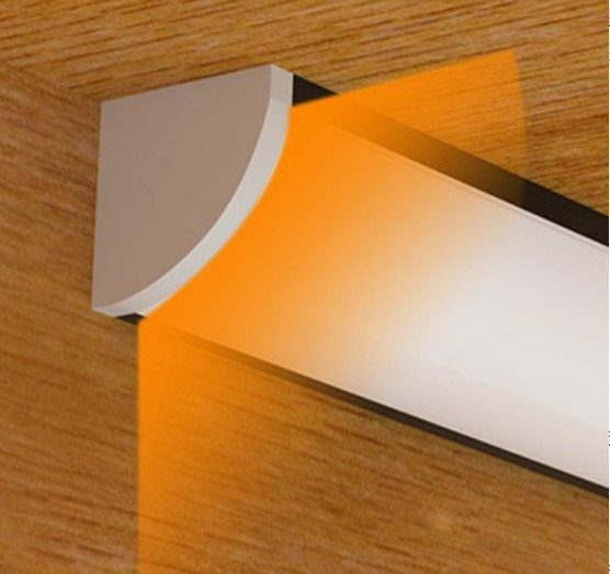 tipo luzes de 16x16mm V do diodo emissor de luz para das prateleiras inferiores da extrusão a luz de tira de alumínio duramente com magnético