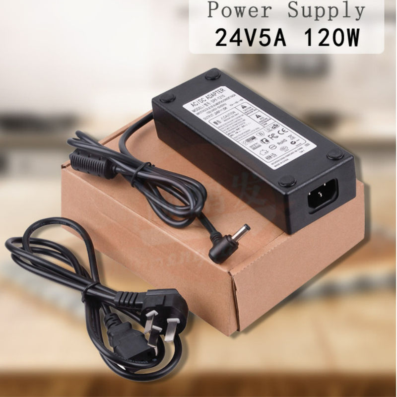 fonte de alimentação preta da mesa da fonte de alimentação de DC do diodo emissor de luz da fonte de alimentação 12V do módulo do diodo emissor de luz 5A para luzes de tira do diodo emissor de luz