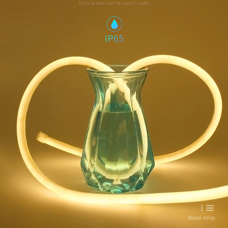 Luz de tira flexível de néon do ângulo de feixe 360° 10W 24V em volta do néon da luz do tubo do silicone conduzido