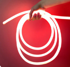 Cor branca morna flexível de néon clara de néon da luz de tira do silicone 24V IP67 do diodo emissor de luz