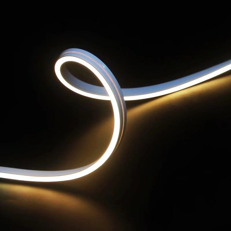 Luz de tira de néon clara de néon 1800K do diodo emissor de luz 5M/Roll do silicone duplo - temperatura de cor 6500K