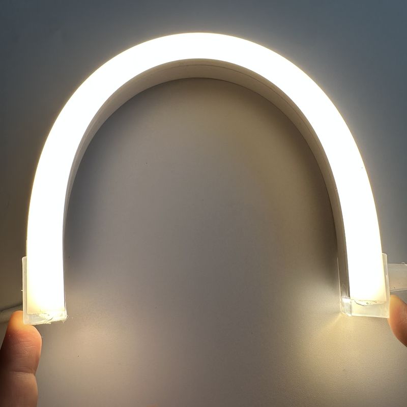 Luz de néon 12V do diodo emissor de luz da tira do silicone IP65/luz linear flexível de 24V RGBW DMX512 12W
