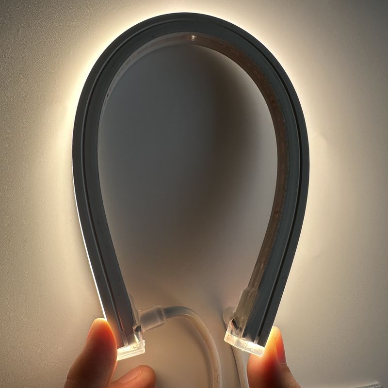 Luz de néon 12V do diodo emissor de luz da tira do silicone IP65/luz linear flexível de 24V RGBW DMX512 12W